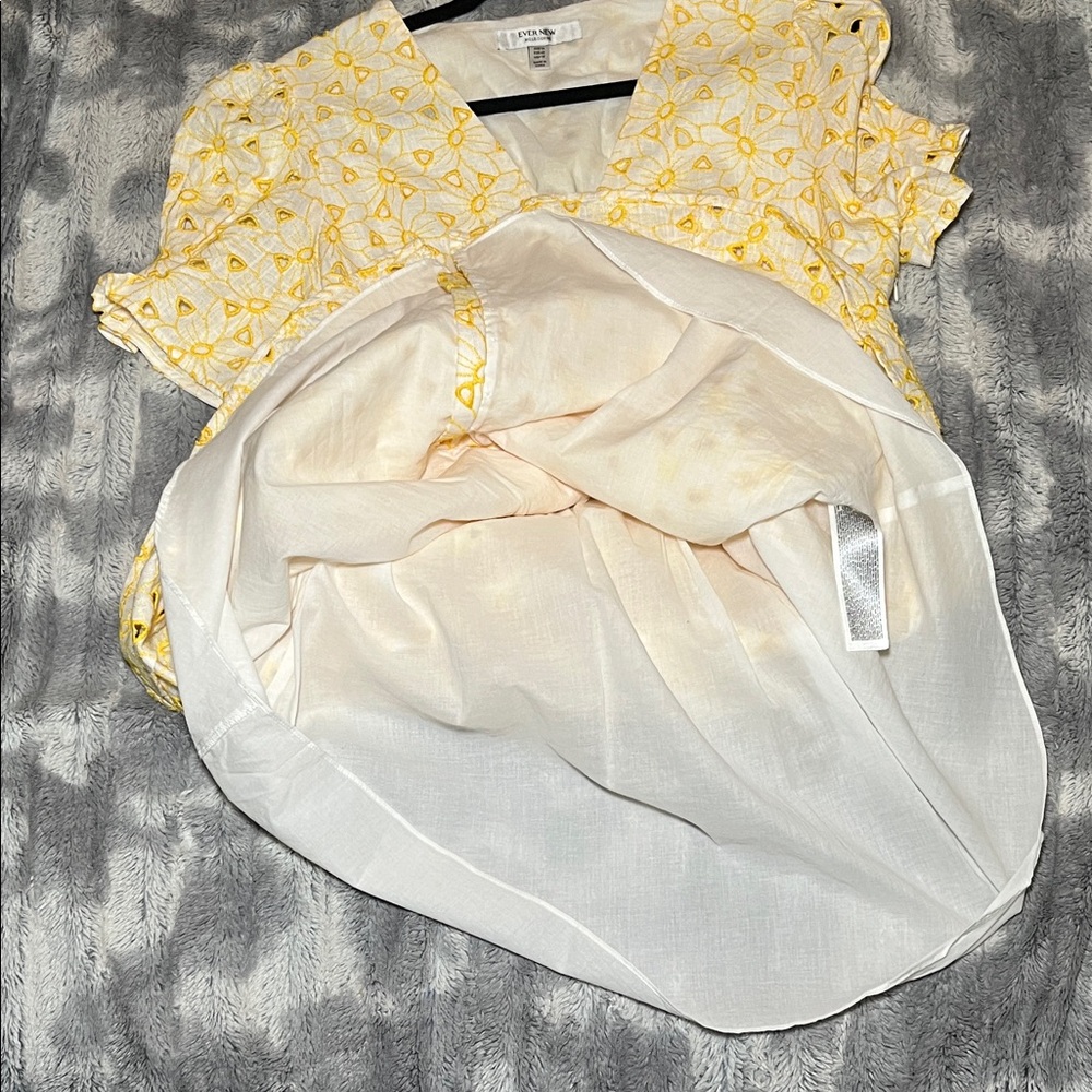 Ever New "Saffron" Broderie Mini Sun Dress Size 10 - Picture 10 of 11